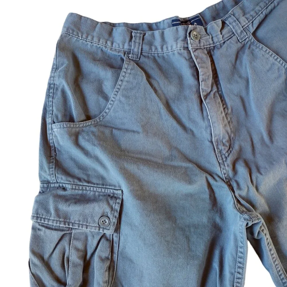 Sonoma Men's Medium Blue Cargo Shorts Size 34 x 10